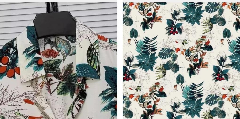 Casual Vacation-Style Printed Short & Shirt Co-ord Set For Men�(2pcs Set)